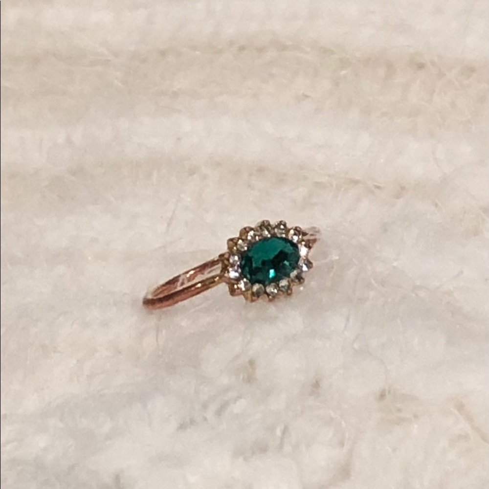 Dainty emerald ring